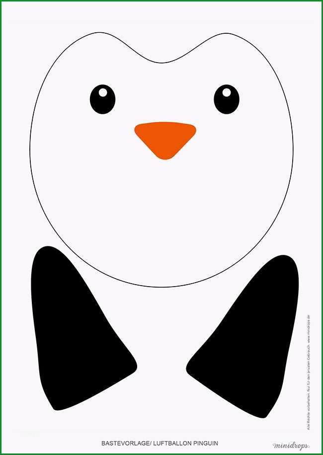 Pinguin Basteln Vorlage: 15 Phantasie Sie Berücksichtigen Müssen 3