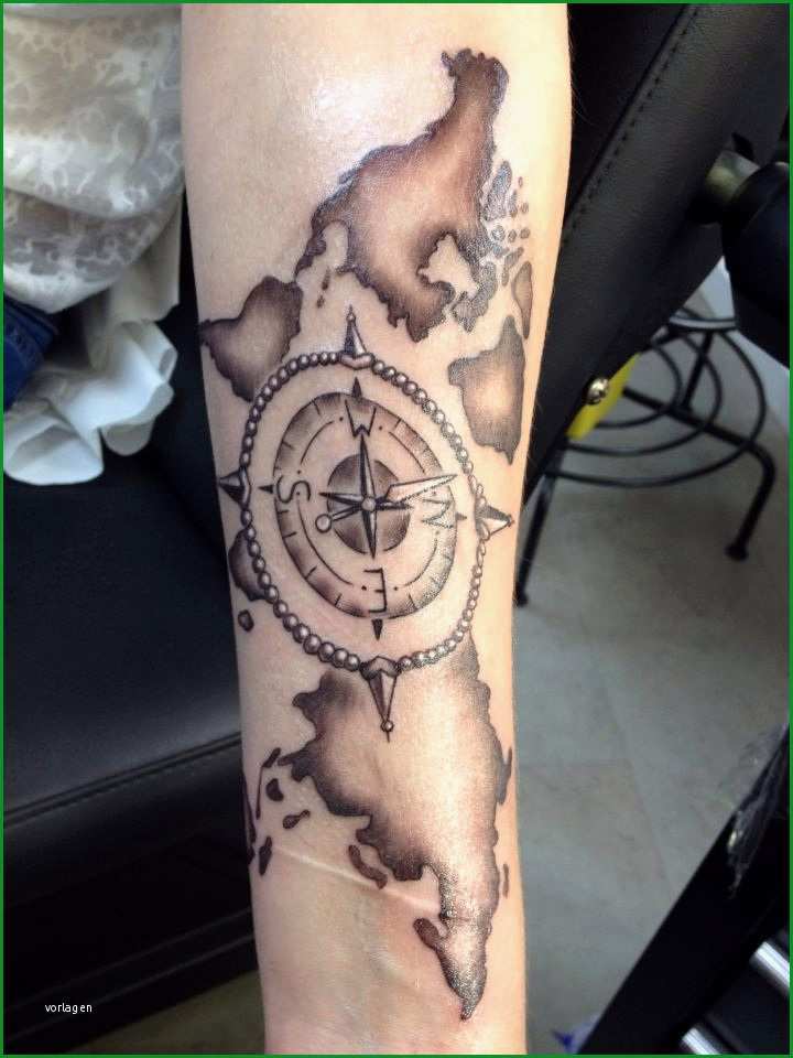 tattoo kompass und schiff auf see tattoovorlage innerhalb beste weltkarte tattoo vorlage gedanke