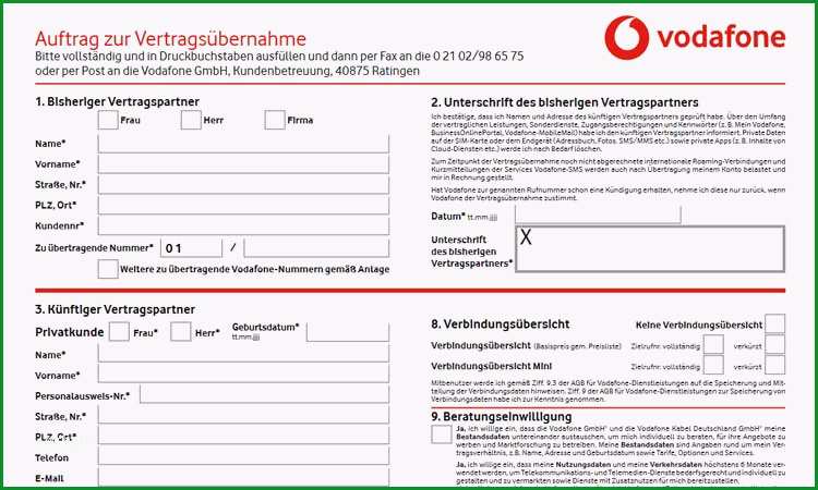 vodafone kuendigung bei todesfall