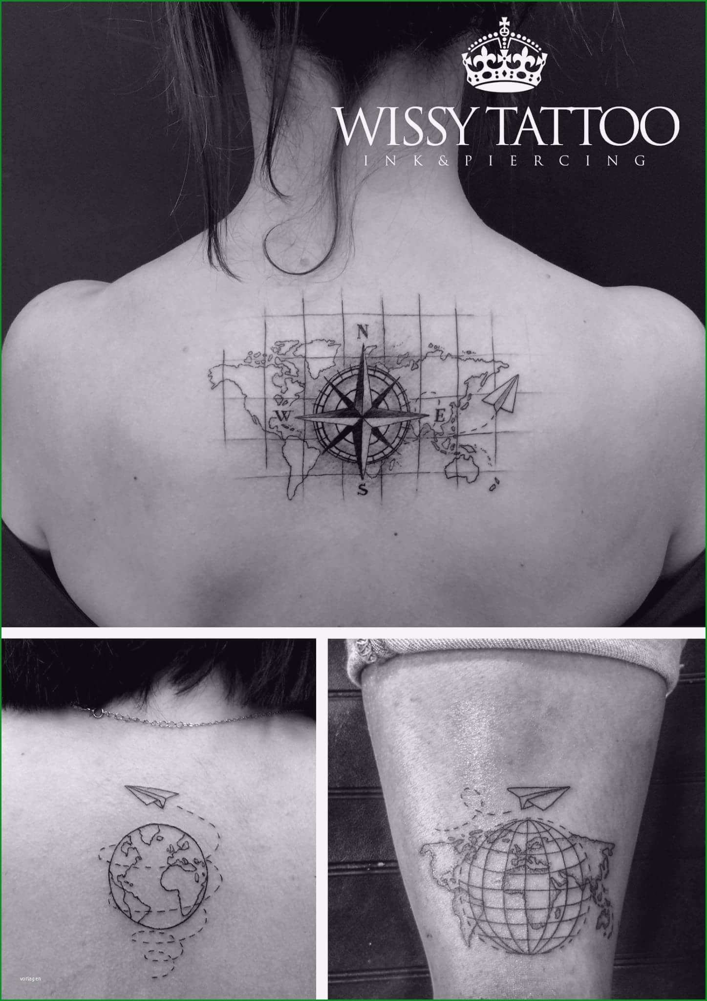 Faszinieren Weltkarte Tattoo Vorlage Sie Kennen Müssen