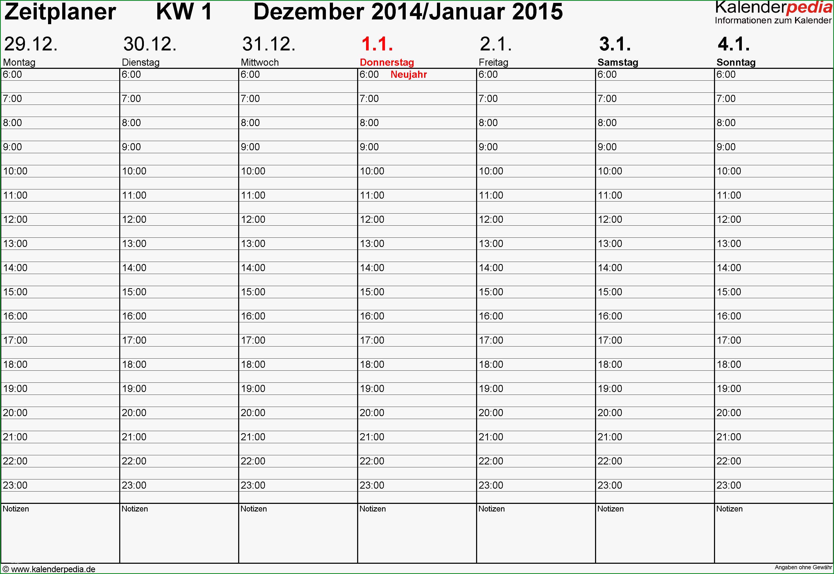 wochenkalender 2015 word vorlagen