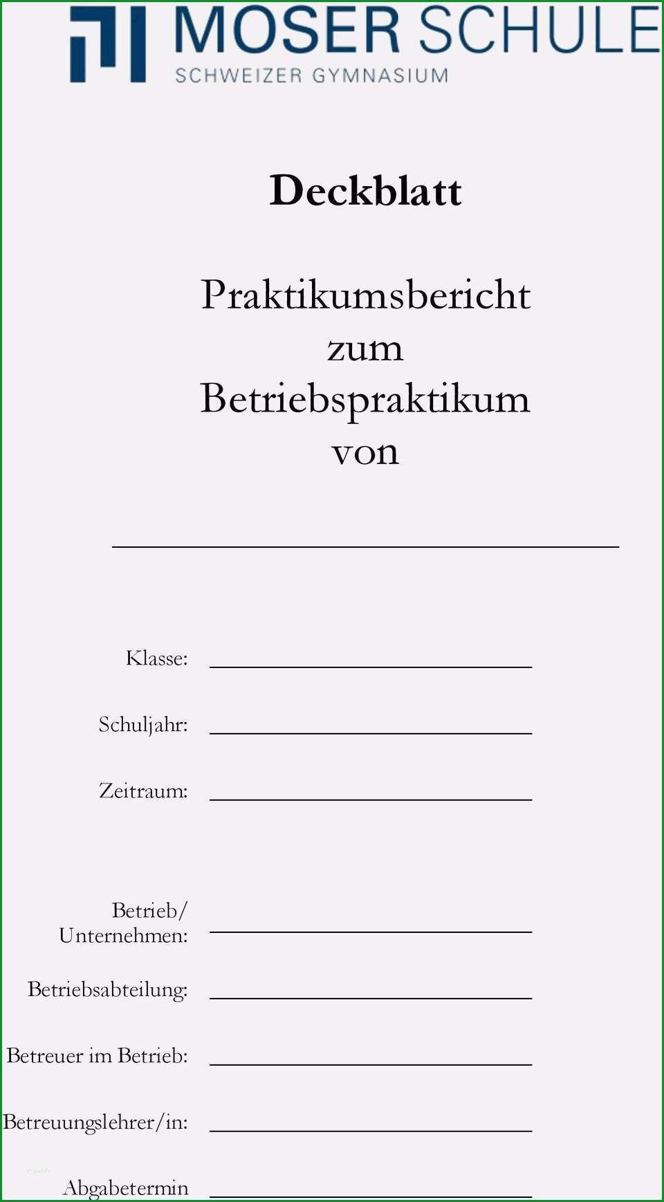 11 praktikumsbericht vorlage schule 9 klasse