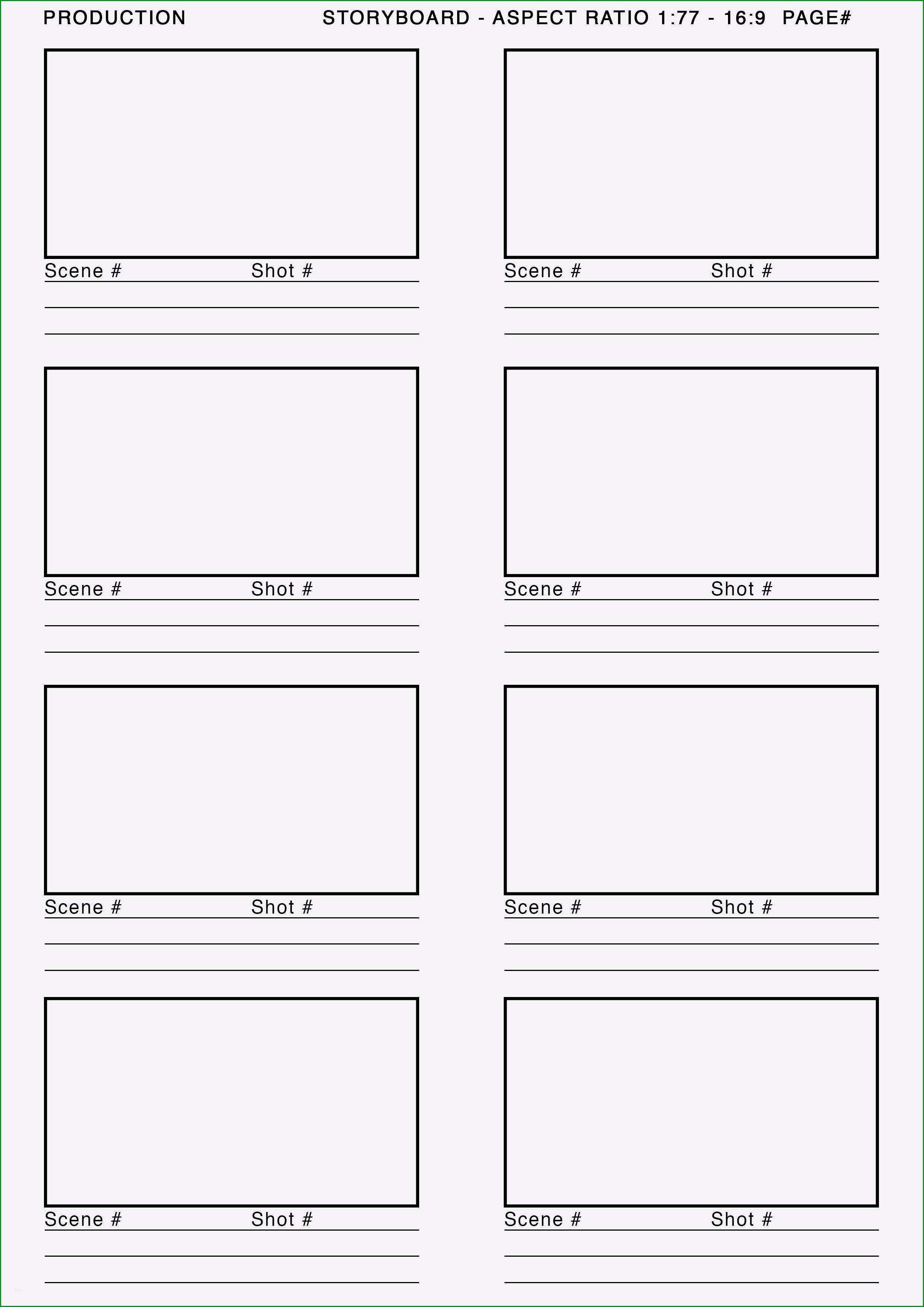 storyboard vorlage