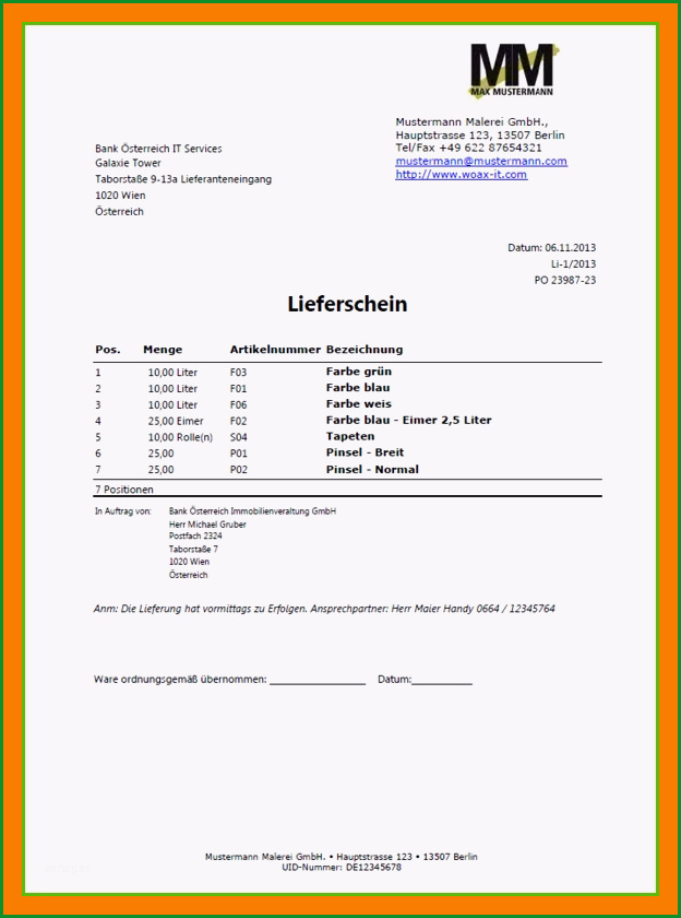 7 handwerkerrechnung muster vorlage 2