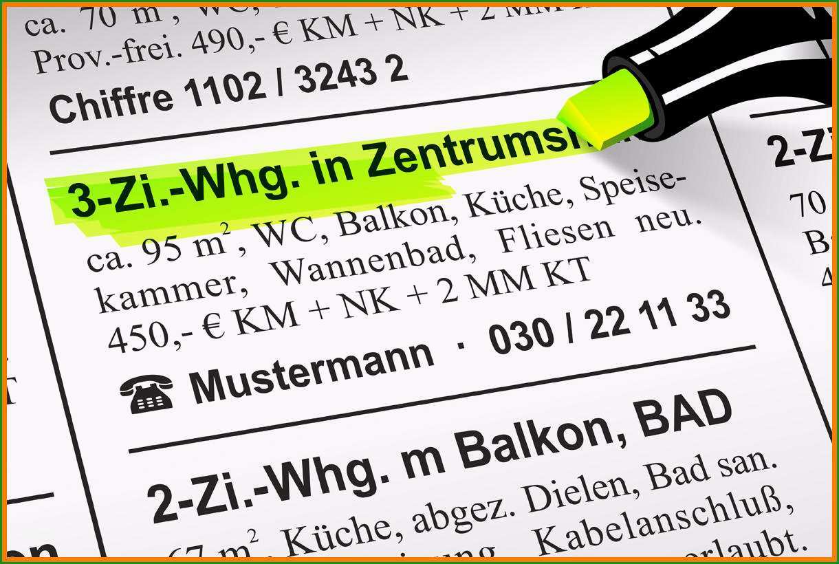 9 wohnungsanzeige muster