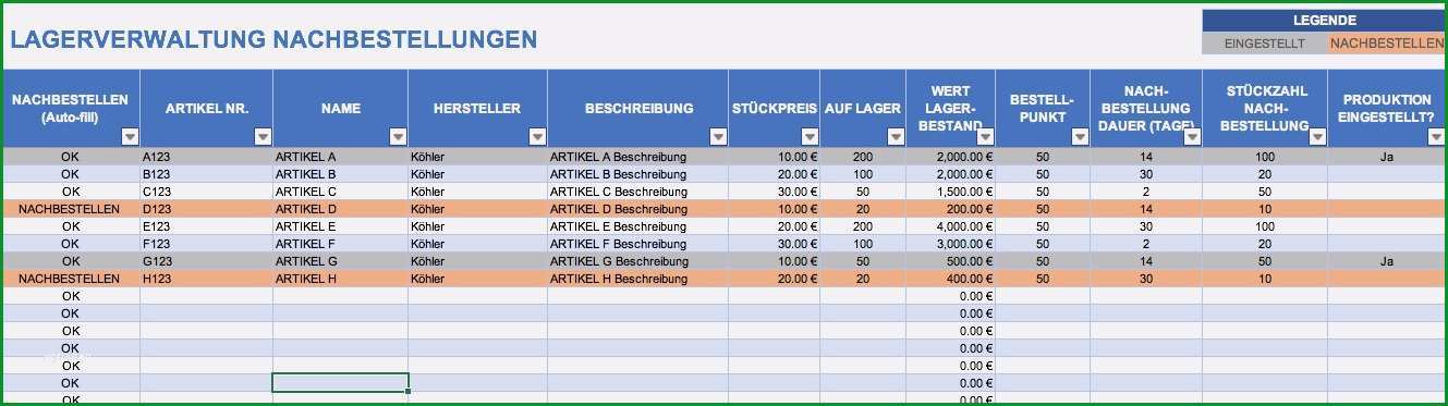 bestandsliste excel vorlage wunderbar kostenlose excel inventar vorlagen 2