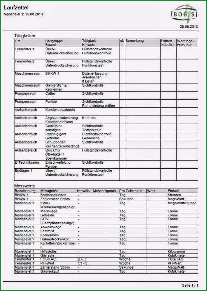 tagliches betriebstagebuch fur
