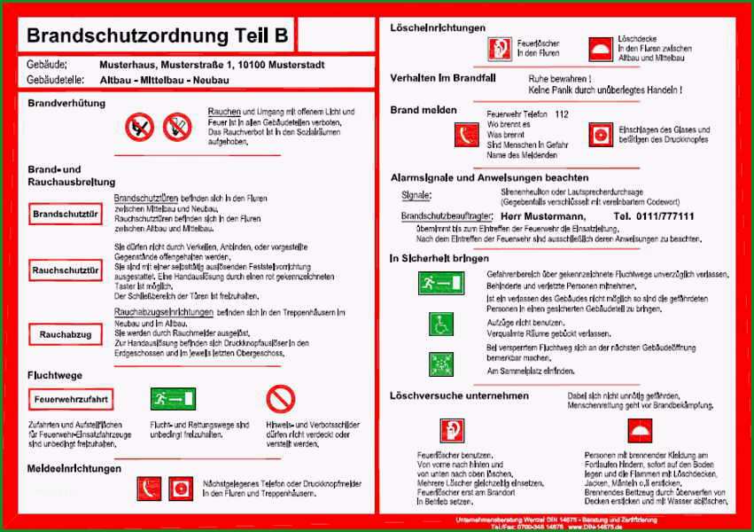 Brandschutzordnung