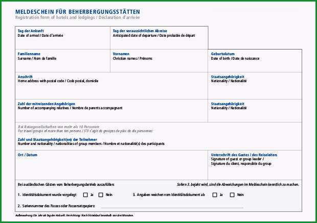 Meldescheinblock