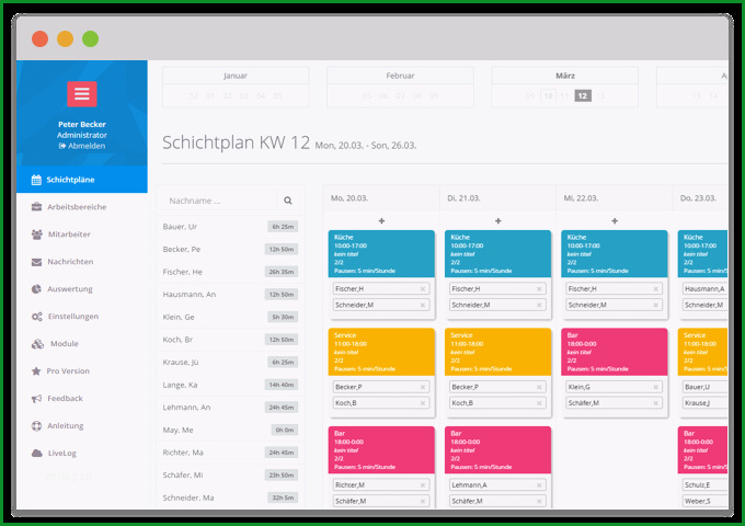 nstplan vorlage excel