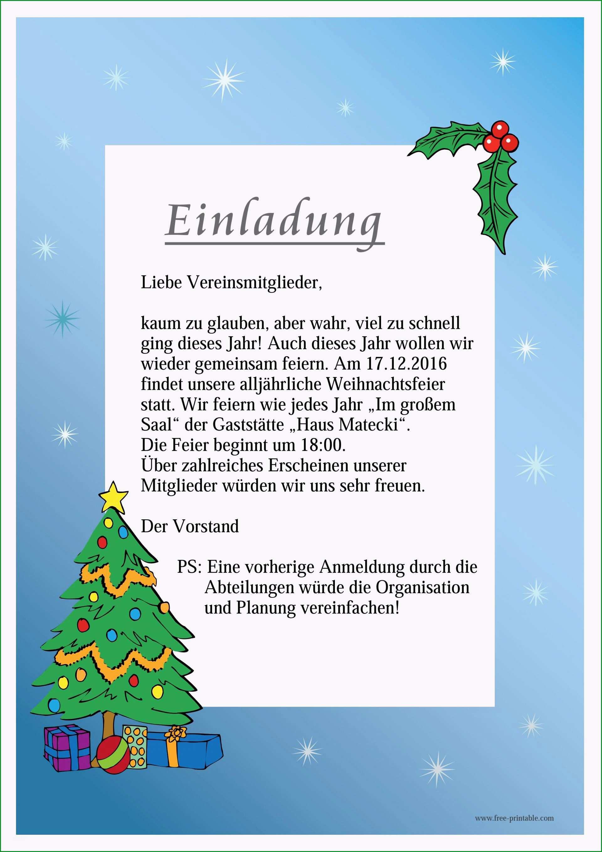 einladung weihnachtsfeier vorlage englisch