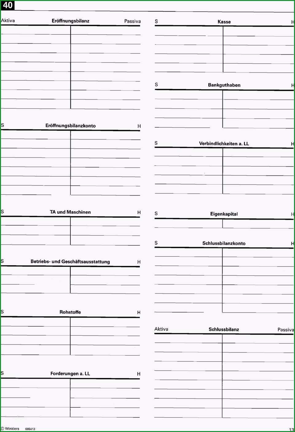 Eroeffnungsbilanz und schlussbilanzkonto engl opening balance sheet account