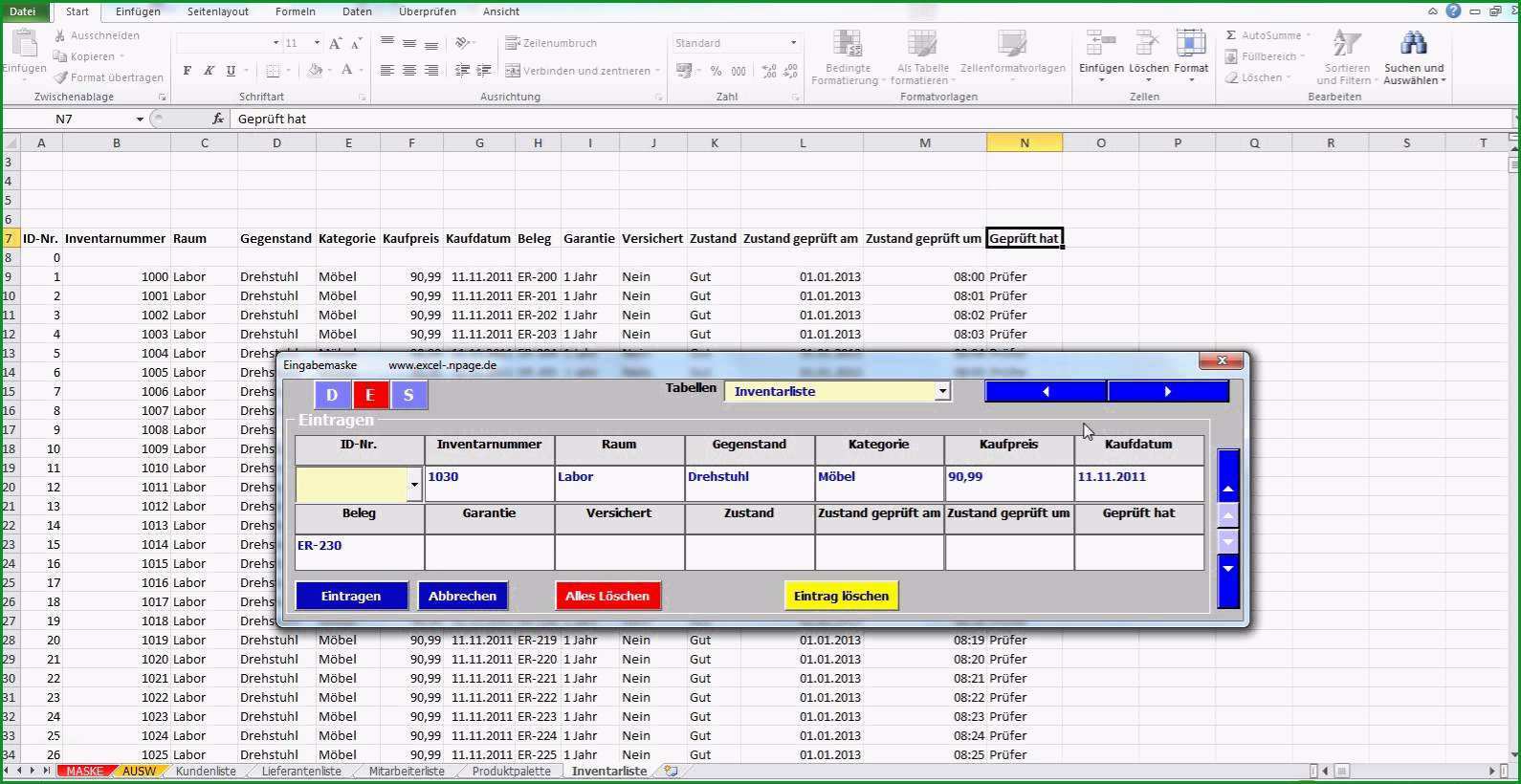 excel tabelle vorlage erstellen