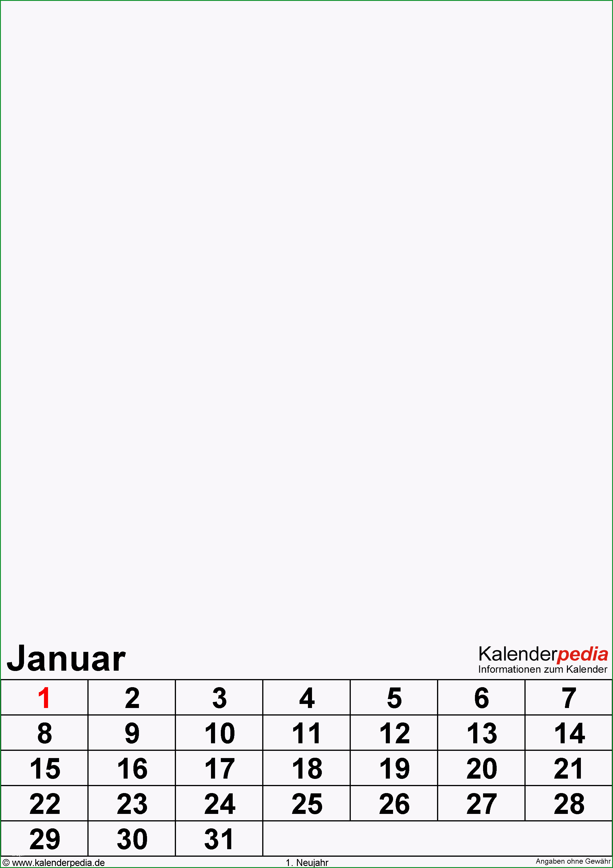 fotokalender excel vorlagen