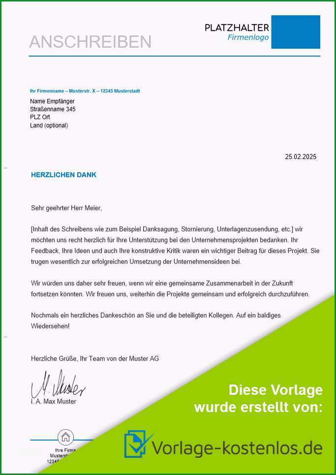 geschaeftsbrief