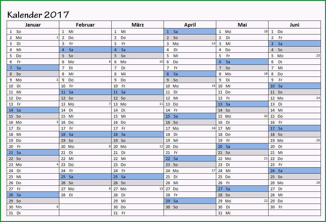 kalender 2017