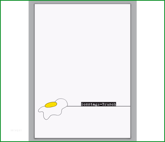 klappkarte einladung zum sonntags brunch