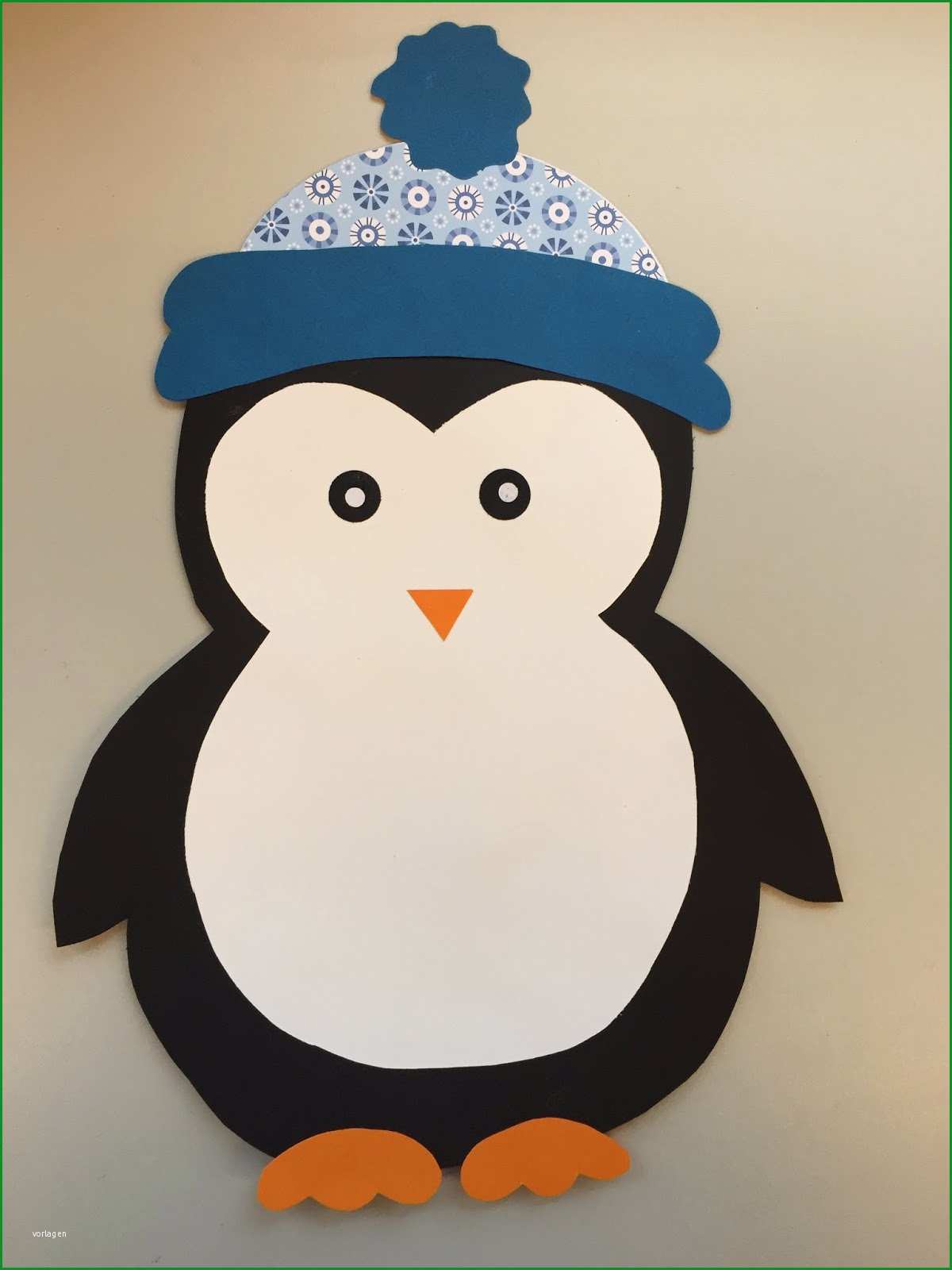 fensterdeko pinguin freebie