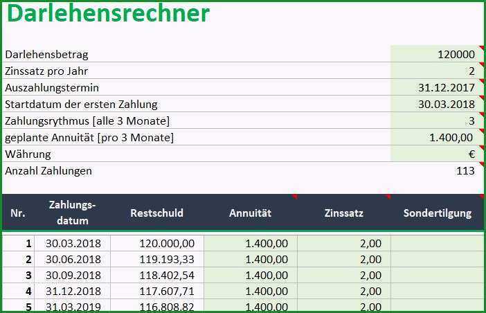 kreditrechner fuer excel annuitaetendarlehen berechnen