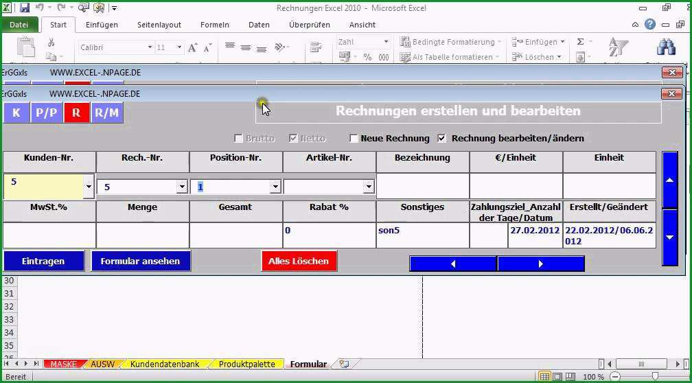 kundendatenbank excel vorlage