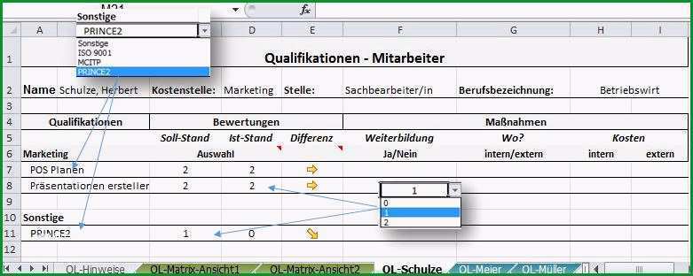 mitarbeiter qualifikationsmatrix v3 excel