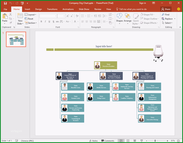 organizational chart templates