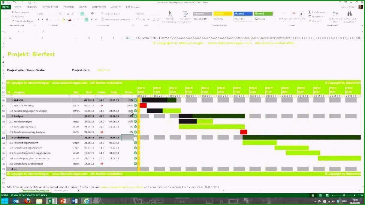 projektmanagement excel vorlage gut beruhmt excel vorlage projektmanagement bilder