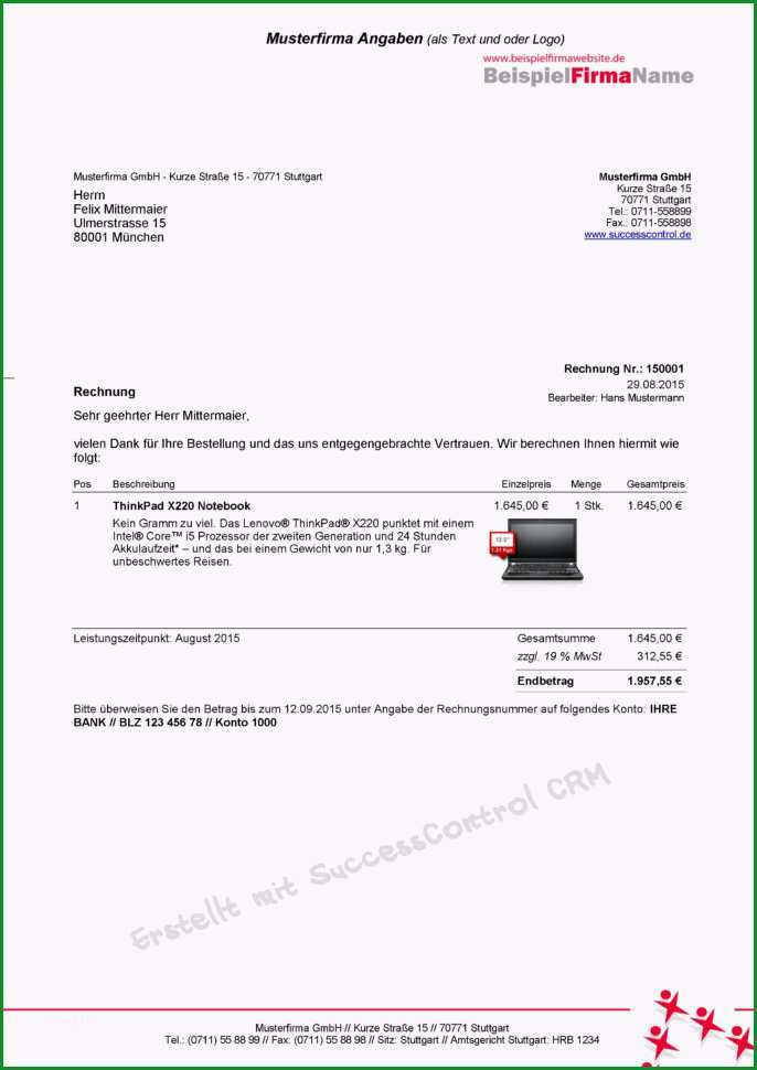 rechnungen vorlage kostenlos neu rechnungen schreiben in ms fice mit rechnung erstellen vorlage gratis