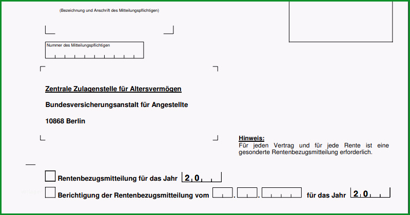 rentenbezugsmitteilung