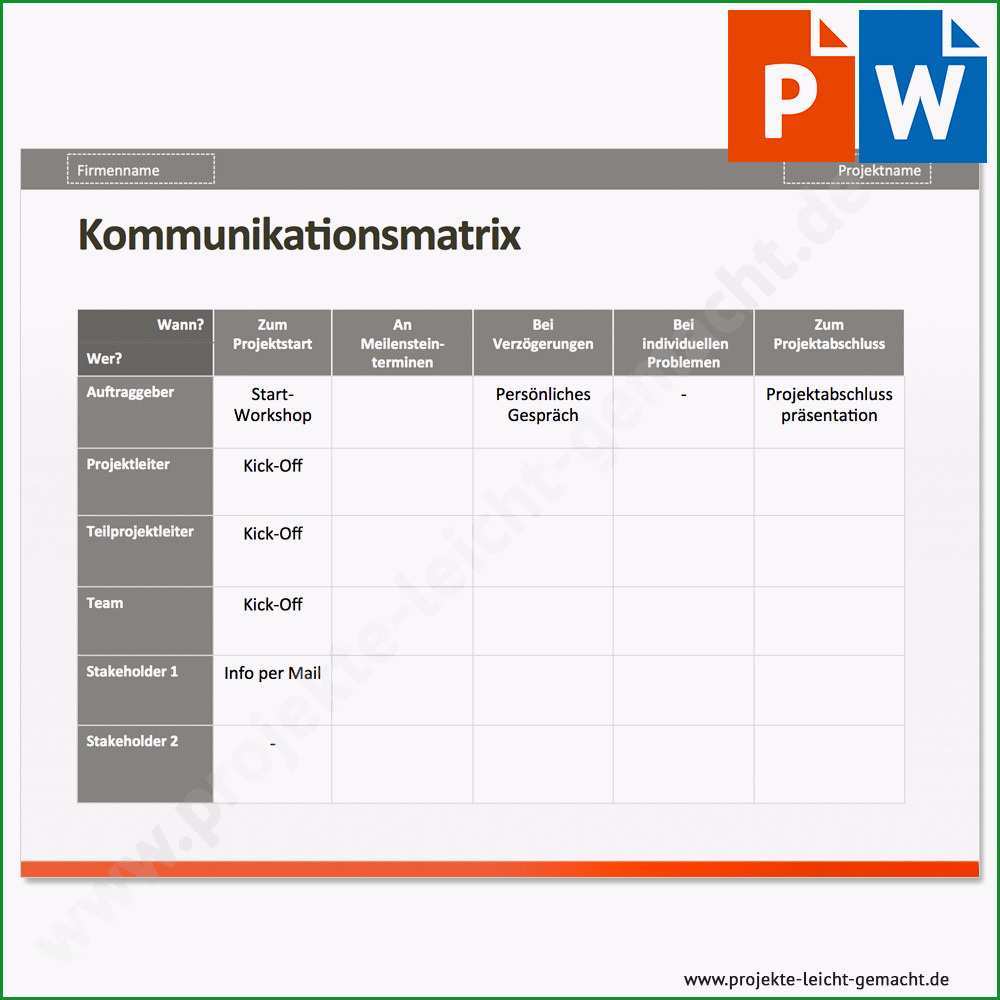 stakeholderanalyse excel vorlage