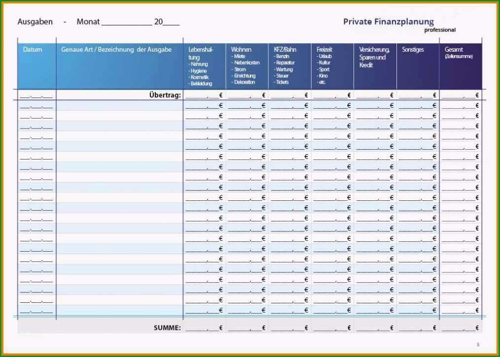 tabelle einnahmen ausgaben vorlage angenehm 8 ausgaben tabelle vorlage