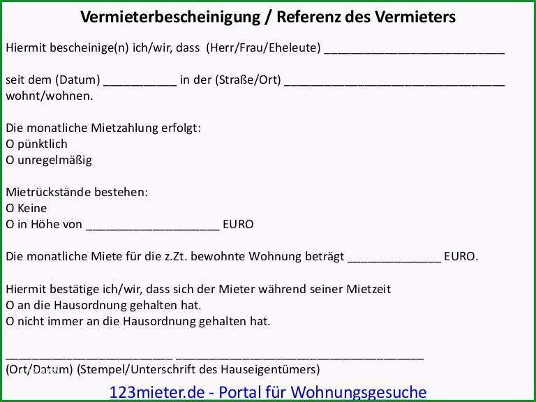 vermieterreferenz fr 123 mieterde portal fr wohnungsgesuche