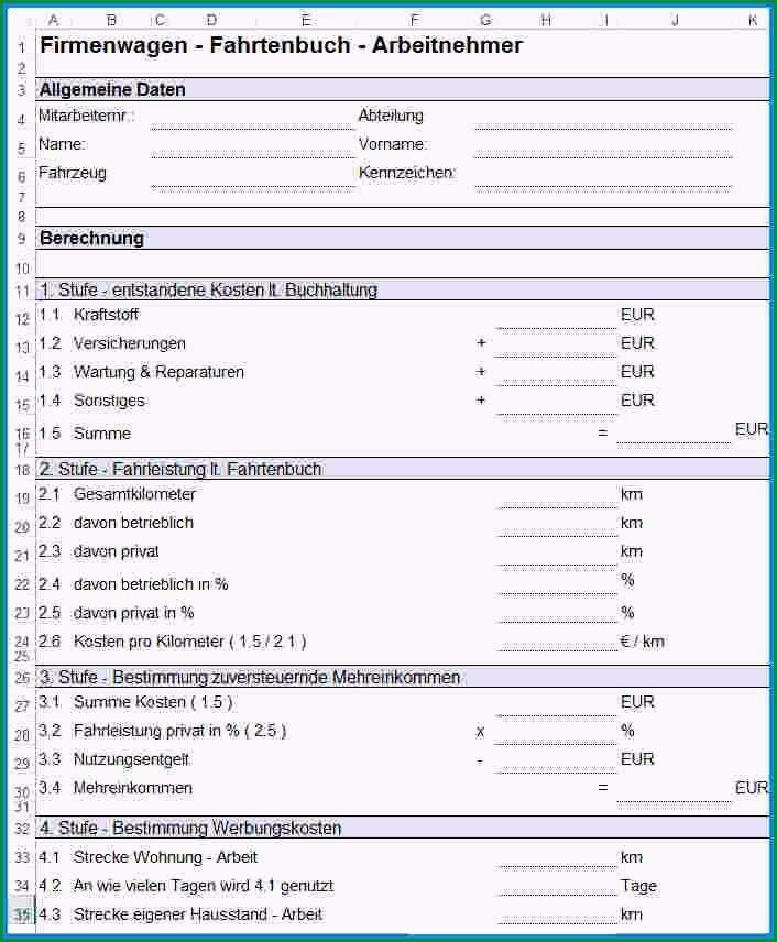 vorlage reisekostenabrechnung excel kostenlos