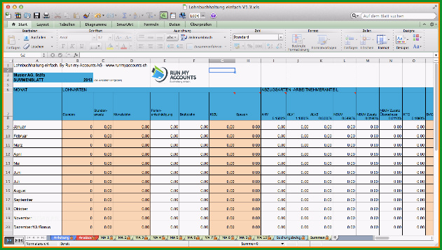 15 gehaltsabrechnung vorlage excel 2018