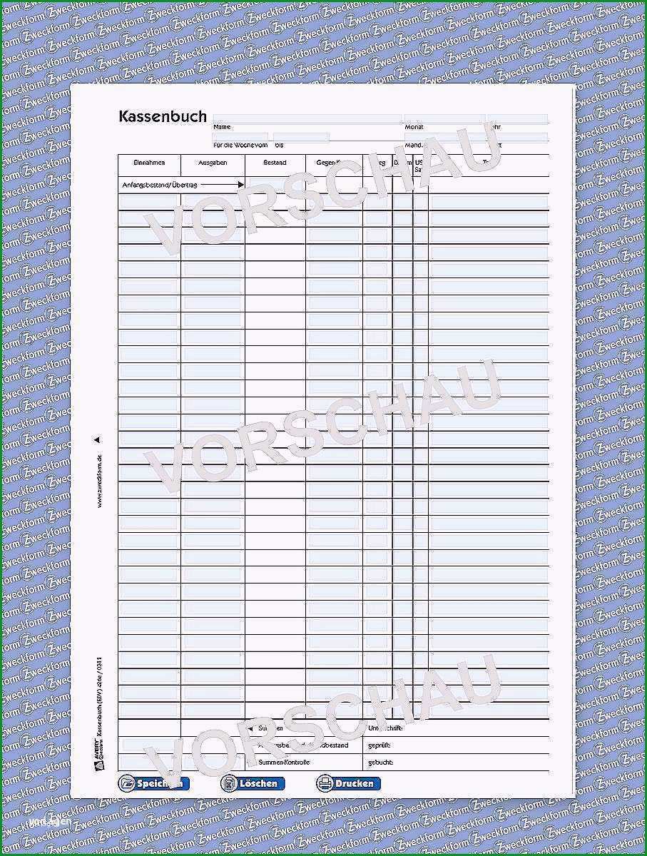 15 kassenbuch handschriftlich vorlage