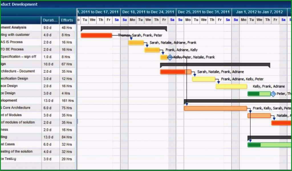 project manager excel template