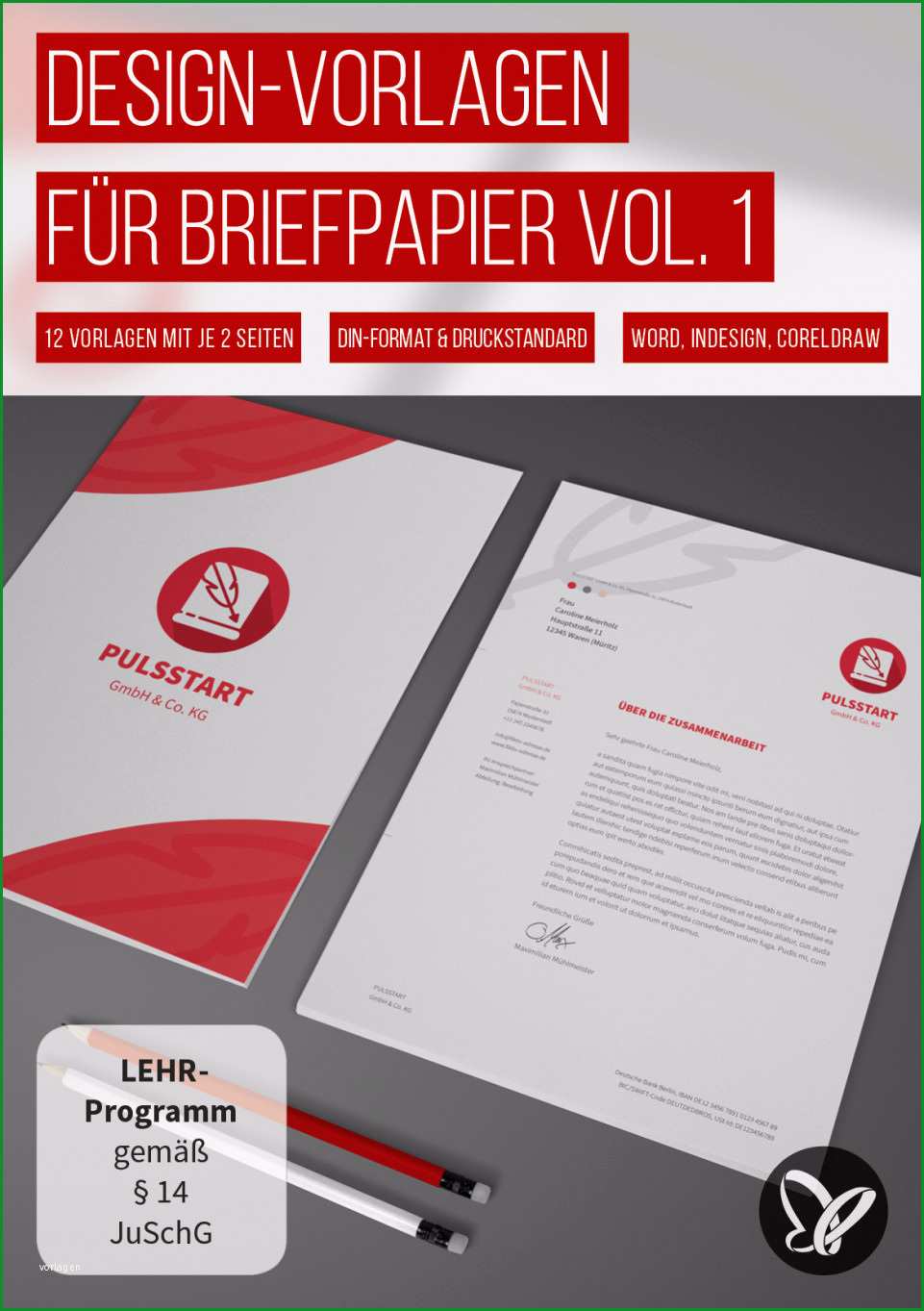 briefpapier geschaeftspapier briefbogen vorlagen zum ausdrucken 398