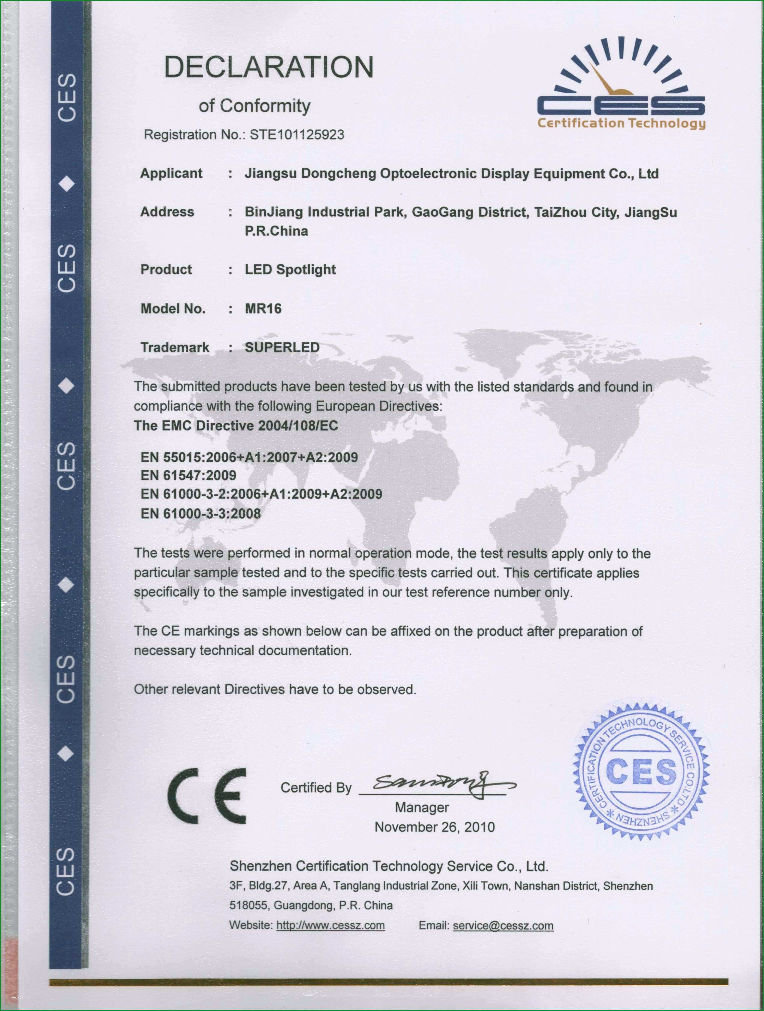 ce konformitatserklarung vorlage angenehm eg konformitatserklarung led strahler fur sockel mr16