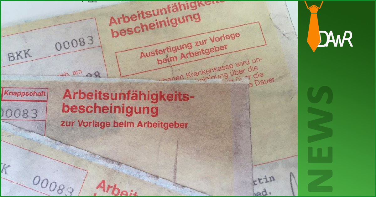 Arbeitgeber kann aerztliches Attest schon ab erstem Krankheitstag verlangen d1001