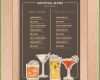 Unvergesslich Elegante Moderne Cocktailkarte Vorlage