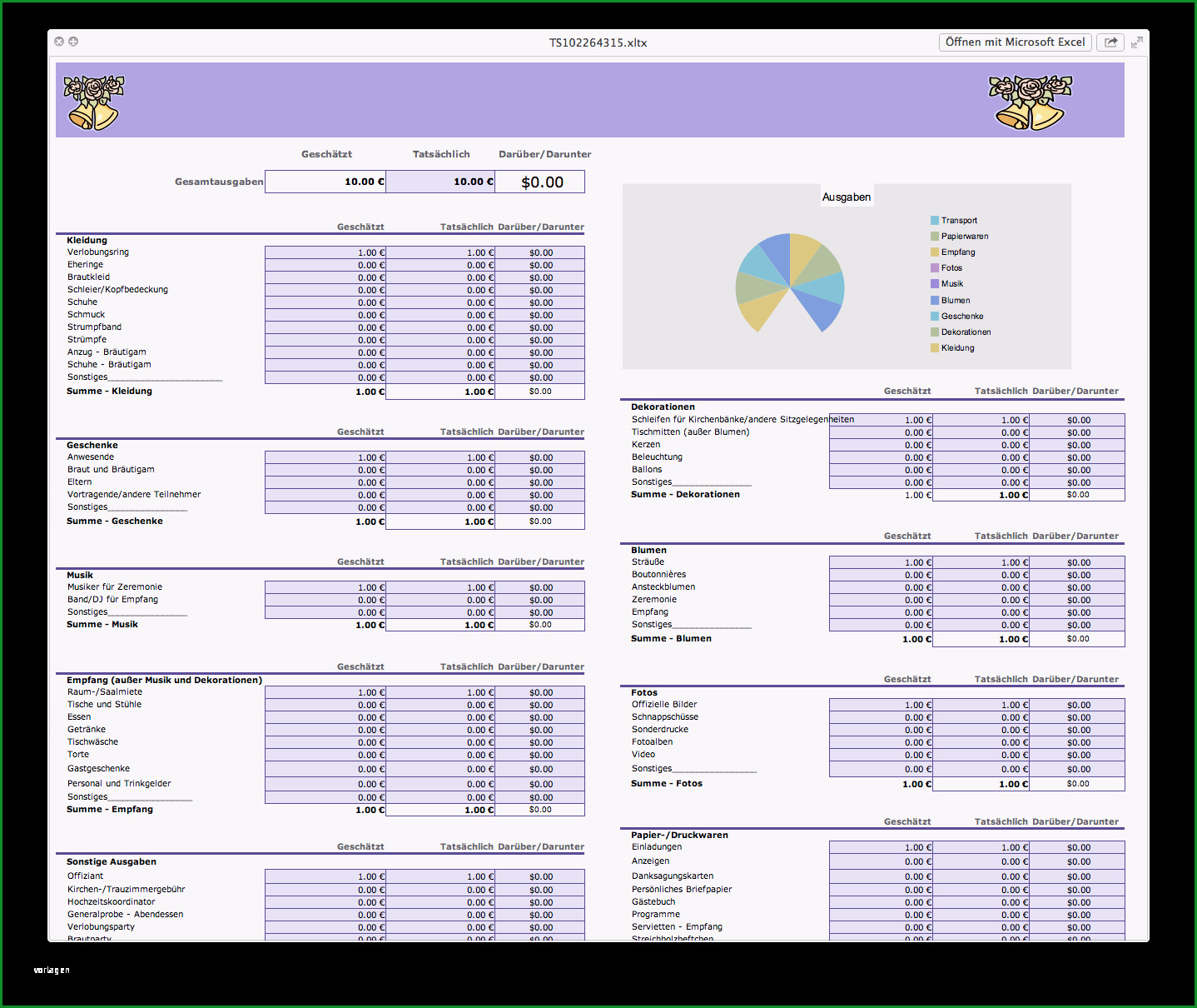 excel aufgabenliste vorlage