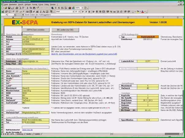 excel vorlage sepa uberweisung erstaunlich lexware buchhalter