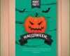 Unvergesslich Halloween Plakat Vorlage Mit Kürbis