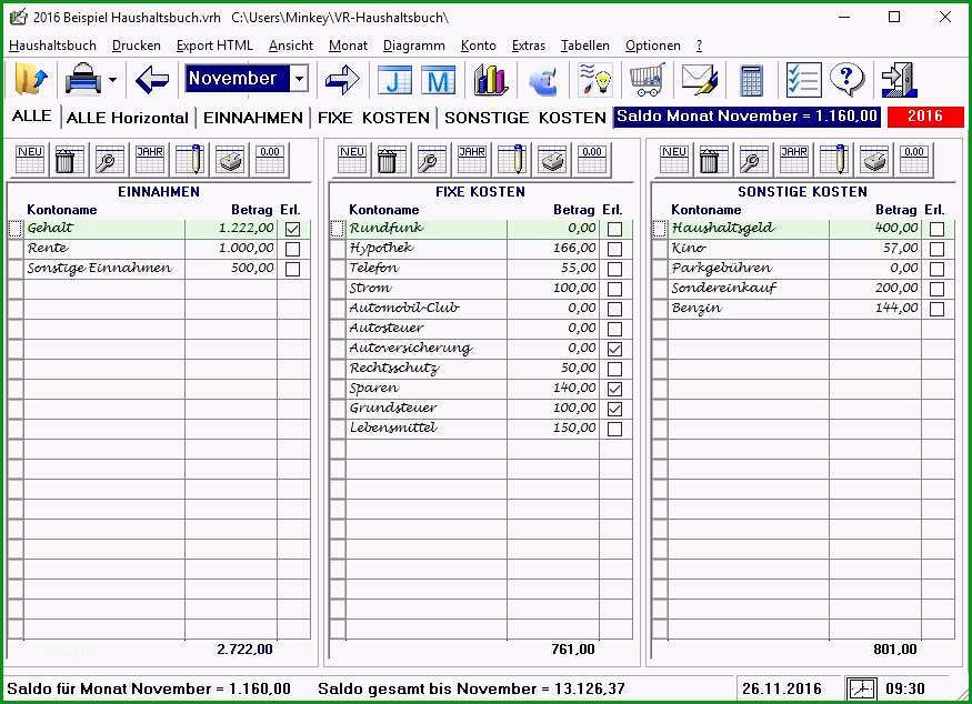 haushaltsbuch kostenlos deutsch einfach excel tabelle einnahmen ausgaben privat beispiel 6 kostenlose excel