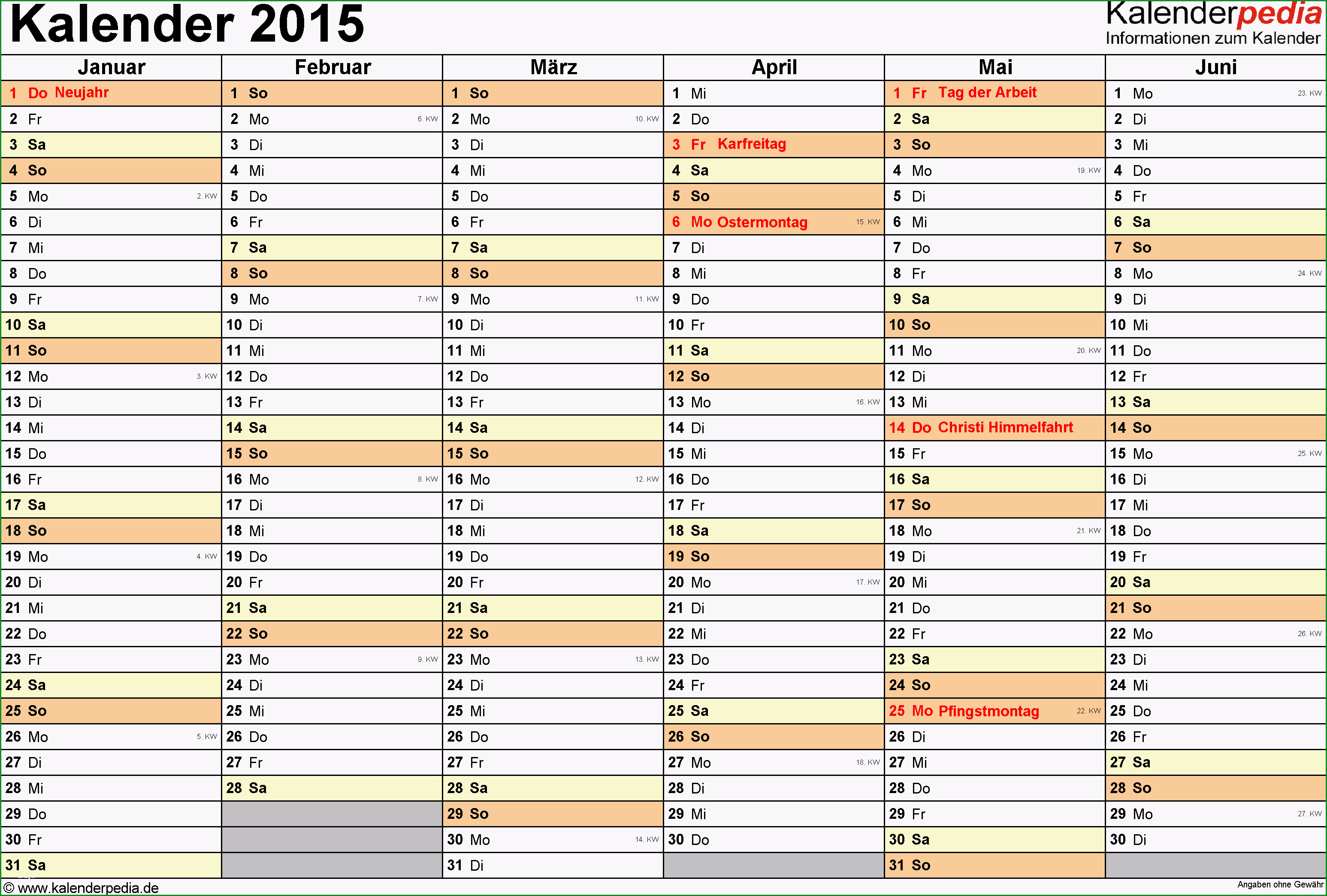 kalender 2015 word vorlagen