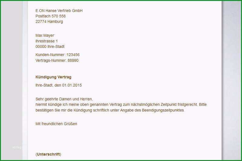 kundigung internet umzug vorlage