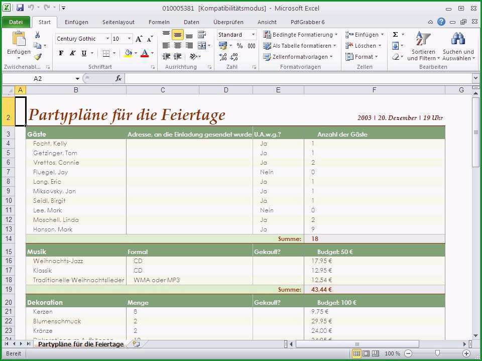 lastenheft vorlage excel