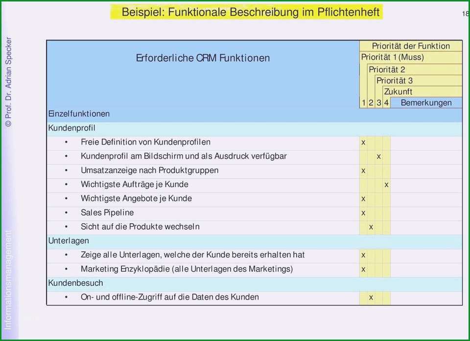 lastenheft vorlage word