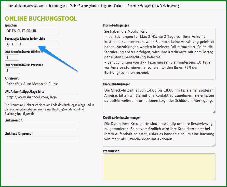 laenderliste bevorzugte laender vorne