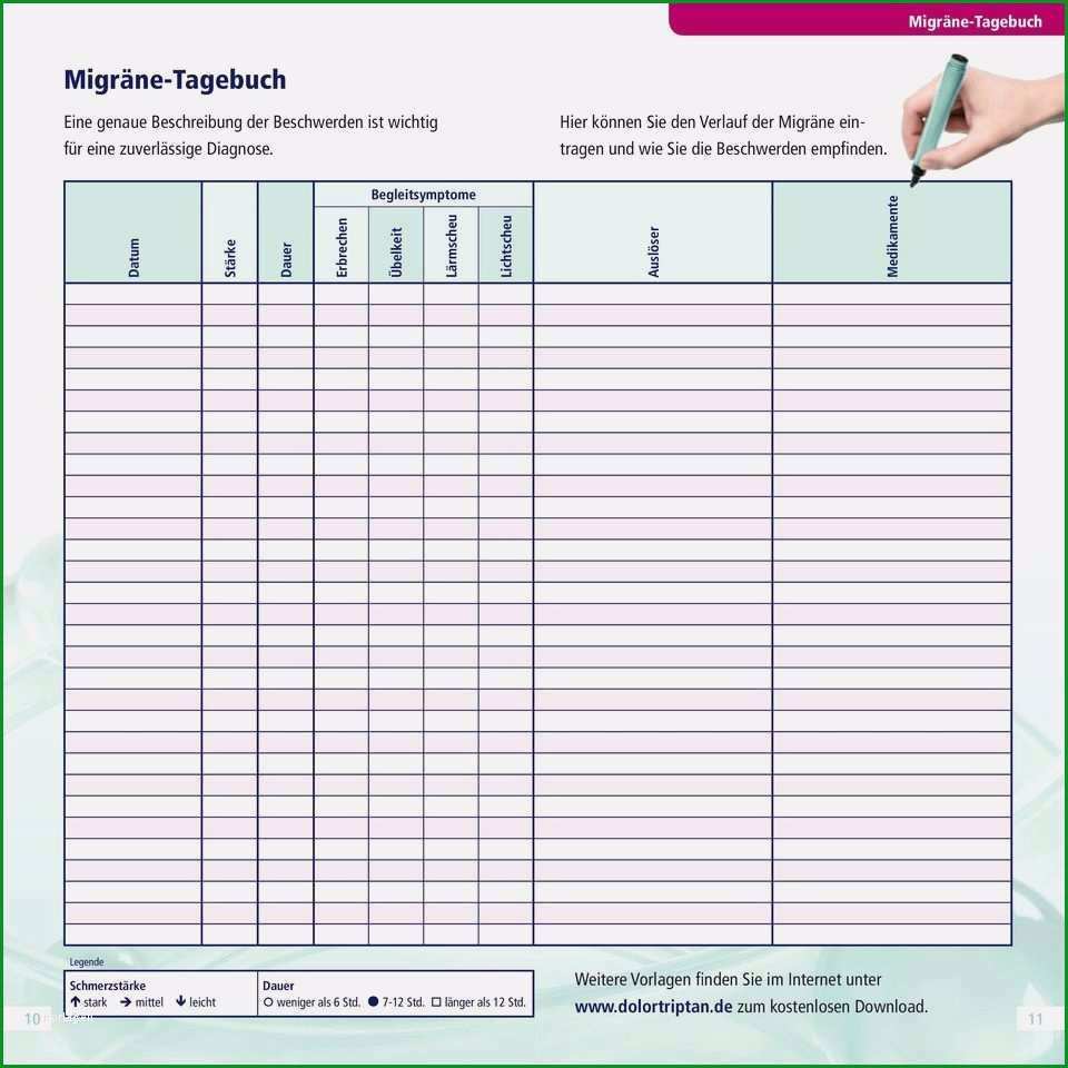 migrane tagebuch vorlage gut ausgezeichnet stimmung tagebuch vorlage ideen entry